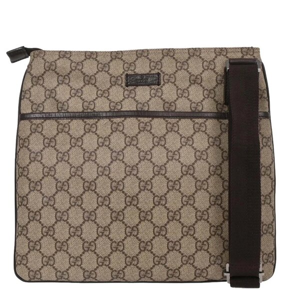 Gucci Beige PVC GG Shoulder Bag - Picture 1 of 9